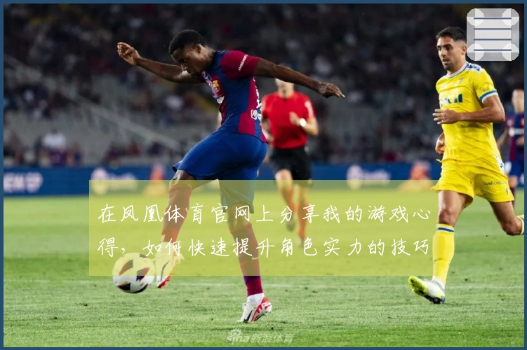 在凤凰体育官网上分享我的游戏心得，如何快速提升角色实力的技巧大揭秘